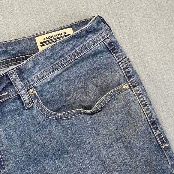 Buffalo Jeans Men's 36x32 David Bitton Jackson-X Straight Stretch Medium Wash - Picture 3 of 9